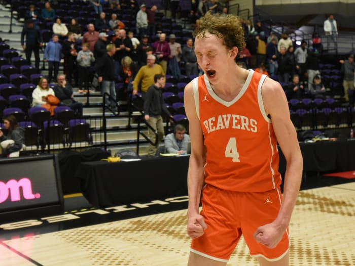 Beaverton Southridge 6A Oregon boys basketball quarterfinal 2024 Taylor Balkom 15